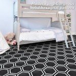 Hexagon Peel and Stick Vinyl Floor Tiles - 30-Pack