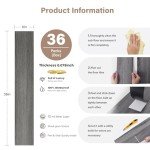 Peel and Stick Vinyl Plank Flooring - 36 Pack