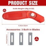 Heavy-Duty Carpet Cutting Knife with Blades - 2 Pack