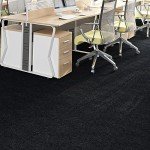 Soft Black Carpet Squares with Padding - 15 Pcs