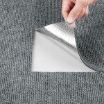 Grey Peel and Stick Carpet Tiles with Padding