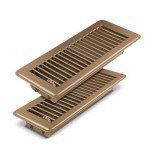 Brown 2x10 Inch Adjustable Floor Vent Covers - 2 Pack