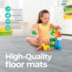 Grey Wood Grain Foam Tiles - 100 Sq. Ft