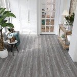 Grey Oak Peel and Stick Vinyl Floor Tiles - 36-Pack