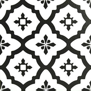 Comet Peel & Stick Black Floor Tiles by FloorPops
