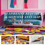 Colorful Geometric Non-Adhesive Carpet Floor Tiles