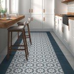 16-Pack Peel and Stick Vinyl Tile - Blue Pattern