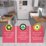 Hexagon Vinyl Flooring White Marble Peel & Stick Tiles