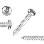 80 PCS Stainless Steel Phillips Wood Screws Set