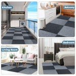 Peel and Stick Self-Adhesive Carpet Tiles, 10 Pcs