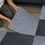 Peel and Stick Self-Adhesive Carpet Tiles, 10 Pcs