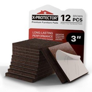 X-PROTECTOR 3" Felt Pads for Furniture Protection