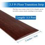 Self-Adhesive Floor Transition Strip, Wood Grain Design