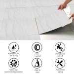 Peel and Stick Vinyl Floor Tiles - 22 Pack