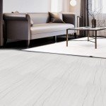Peel and Stick Vinyl Floor Tiles - 22 Pack