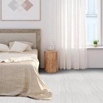 Peel and Stick Vinyl Floor Tiles - 22 Pack