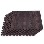 Farmhouse Wood Grain Foam Floor Tiles, 100 Sq Ft