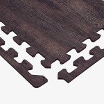 Farmhouse Wood Grain Foam Floor Tiles, 100 Sq Ft