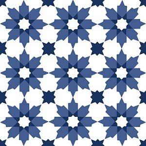 Blue Zellige Peel & Stick Floor Tiles