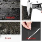 Livelynine Waterproof Black Vinyl Flooring Planks