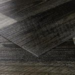 Livelynine Waterproof Black Vinyl Flooring Planks