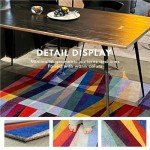 Colorful Triangle Removable Carpet Squares - 12 Tiles