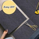 12 Pcs Peel and Stick Carpet Tiles - Dark Grey