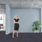 12 Pcs Peel and Stick Carpet Tiles - Dark Grey