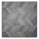 Charcoal Oak Luxury Vinyl Chevron Planks - 26.5 Sq. Ft