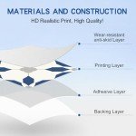 MORCART 8" Peel and Stick Vinyl Floor Tiles