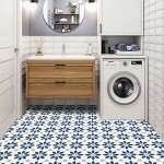 MORCART 8" Peel and Stick Vinyl Floor Tiles