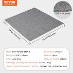 VEVOR Peel and Stick Carpet Tiles, 24"x24