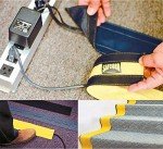 SafCord 3" Carpet Cord Cover Strip - 12 Feet