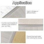 Beige Grey 10 Ft Vinyl Floor Transition Strip