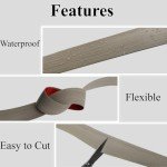 Beige Grey 10 Ft Vinyl Floor Transition Strip