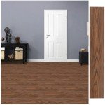 Peel and Stick Waterproof Red Wood Grain Tiles