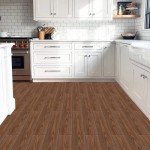 Peel and Stick Waterproof Red Wood Grain Tiles