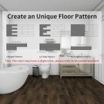 Peel and Stick Vinyl Flooring Planks - Dark Brown