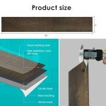 Peel and Stick Vinyl Flooring Planks - Dark Brown