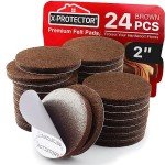 X-PROTECTOR 24-Pack Felt Furniture Floor Pads