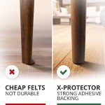 X-PROTECTOR 24-Pack Felt Furniture Floor Pads