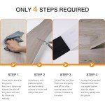 Biyoee 12-Pack Peel and Stick Vinyl Floor Tiles