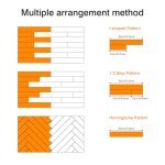 Biyoee 12-Pack Peel and Stick Vinyl Floor Tiles