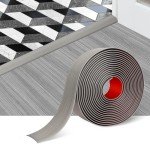 Self-Adhesive Floor Transition Strip - Gray Wood Grain
