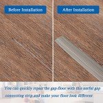 Self-Adhesive Floor Transition Strip - Gray Wood Grain