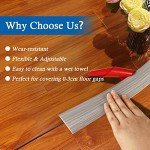 Self-Adhesive Floor Transition Strip - Gray Wood Grain