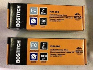 Bostitch 2-Inch Flooring L-Nails - 1000 Count 2-Pack