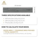 Peel and Stick Vinyl Wood Plank Flooring - 36 PCS