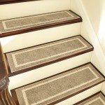 Non-Slip Soft Carpet Stair Treads - 7pcs Beige