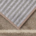 Non-Slip Soft Carpet Stair Treads - 7pcs Beige